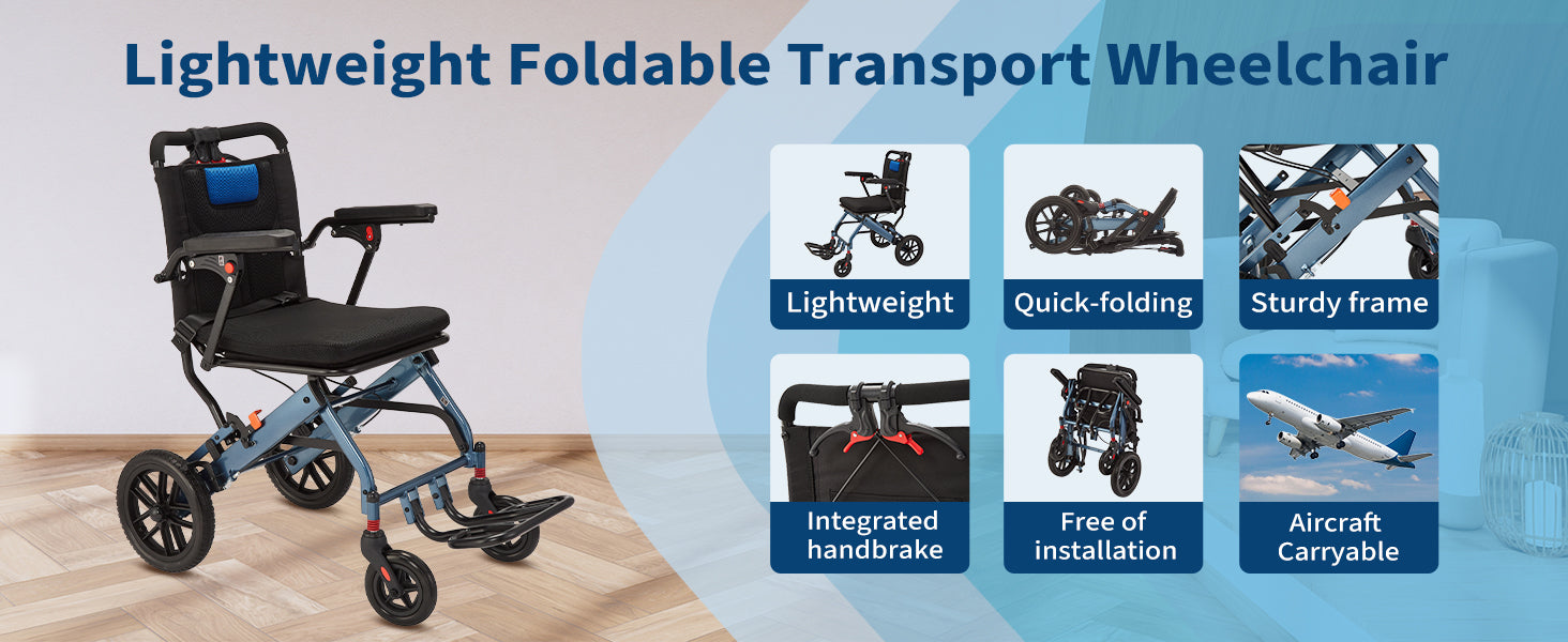 GARVEE Transport Wheelchair