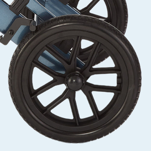 Folded wheelchair for easy transport