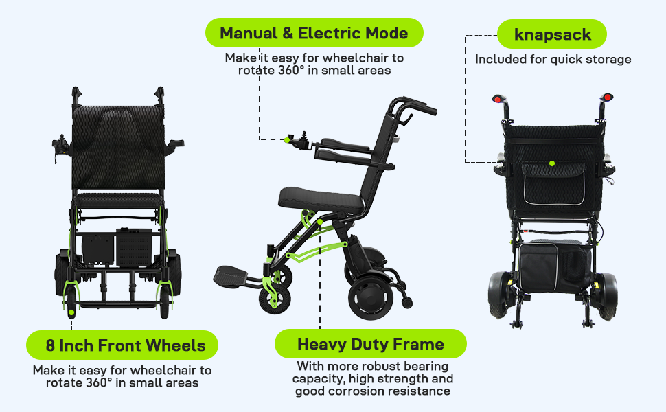 GARVEE Foldable Adult Wheelchair Overview