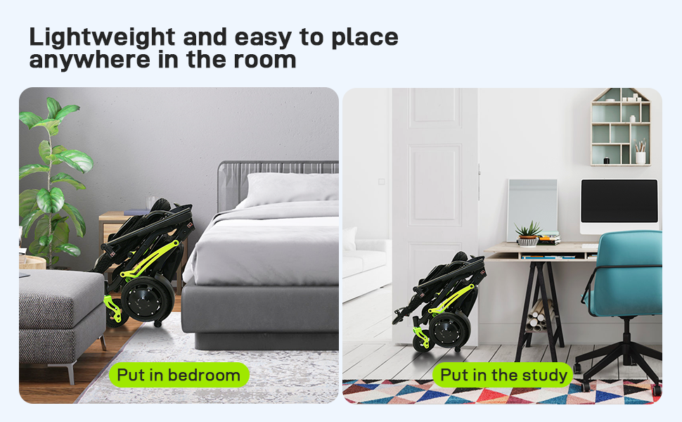GARVEE Foldable Adult Wheelchair Dimensions