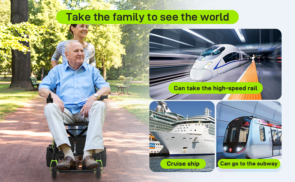 GARVEE Foldable Adult Wheelchair in Use