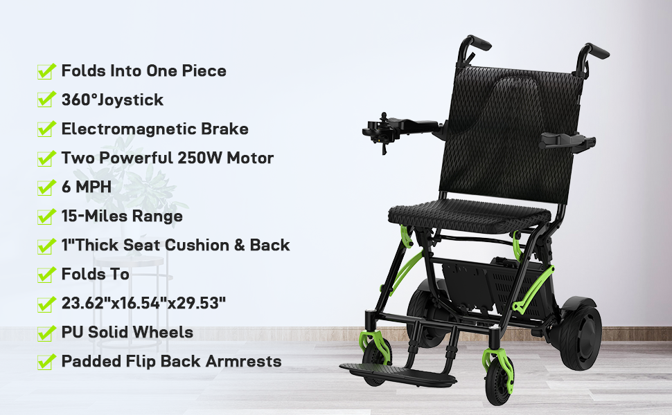 GARVEE Foldable Adult Wheelchair