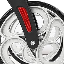 Safety Reflectors on Front Wheels for Nighttime Visibility