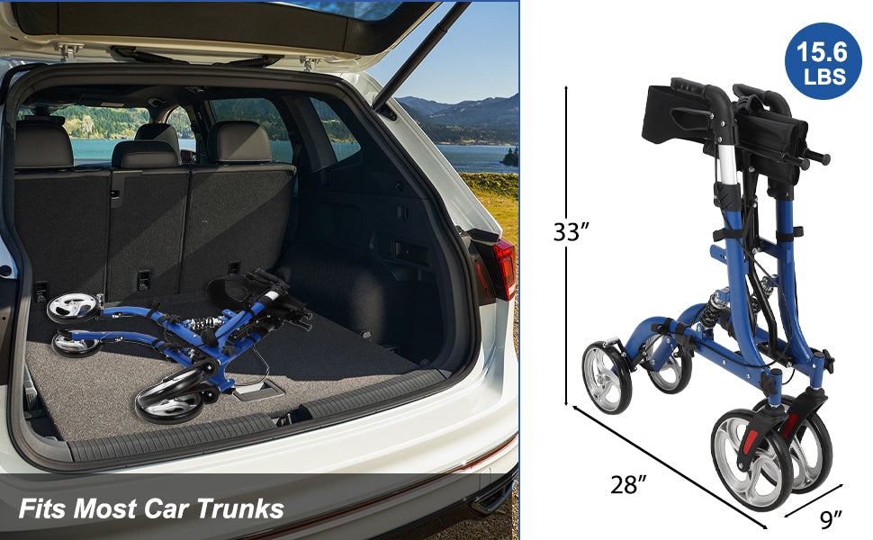 GARVEE Walker with Padded Seat and Backrest