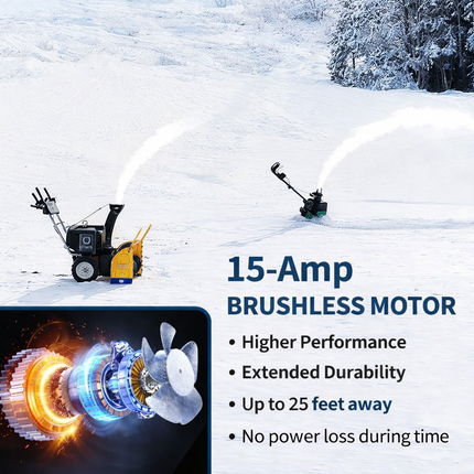 15A 1800W High Power Snow Blower