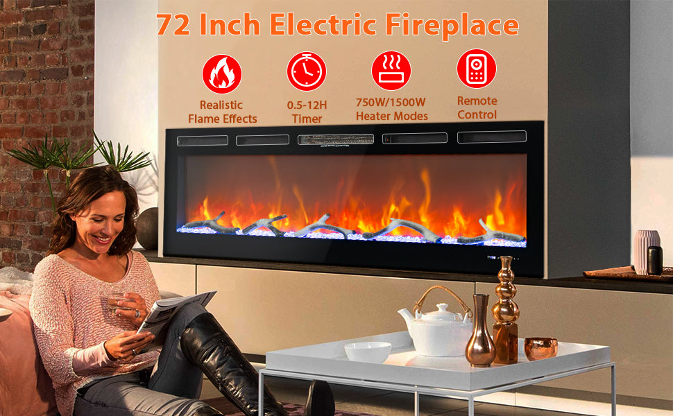 GARVEE Fireplace 12 Flame Colors