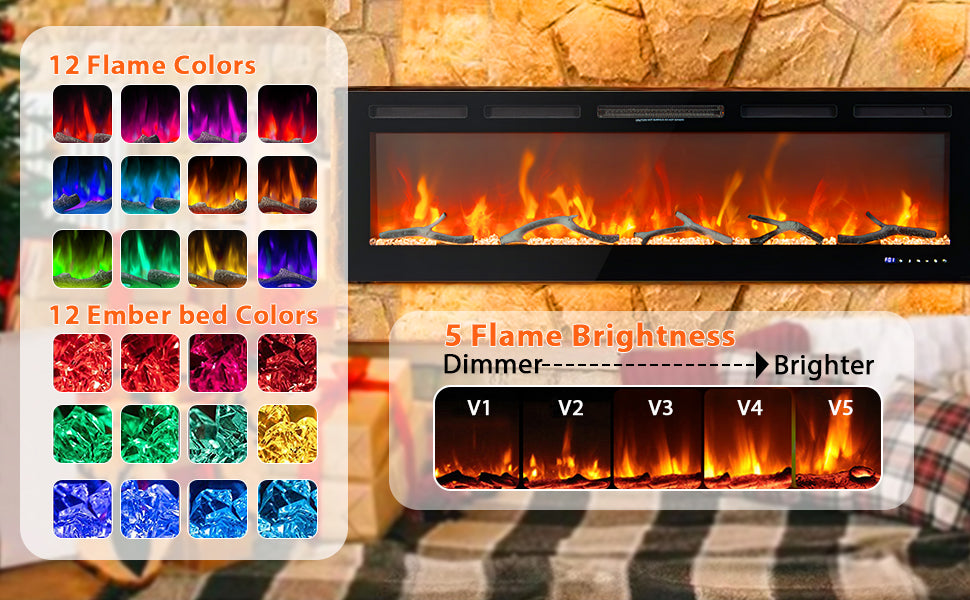 GARVEE Fireplace Quiet Heating