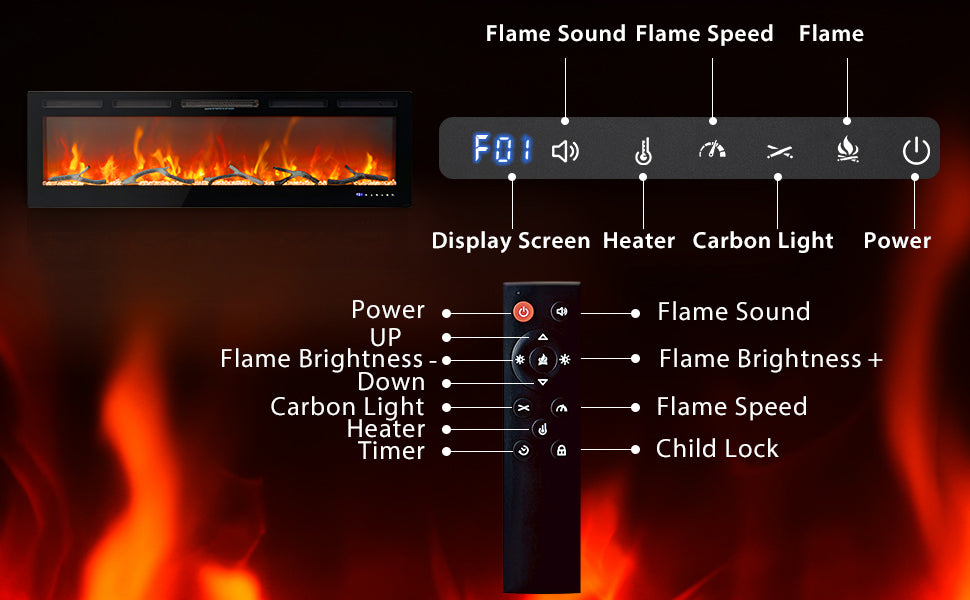 GARVEE Fireplace Slim Installation