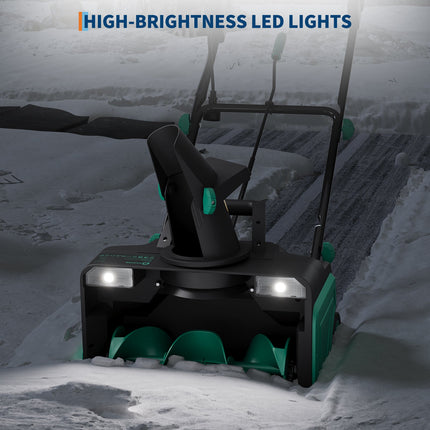 Dual LED Headlights Night Snow Removal
