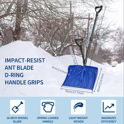 Spring Assisted Snow Shovel Use