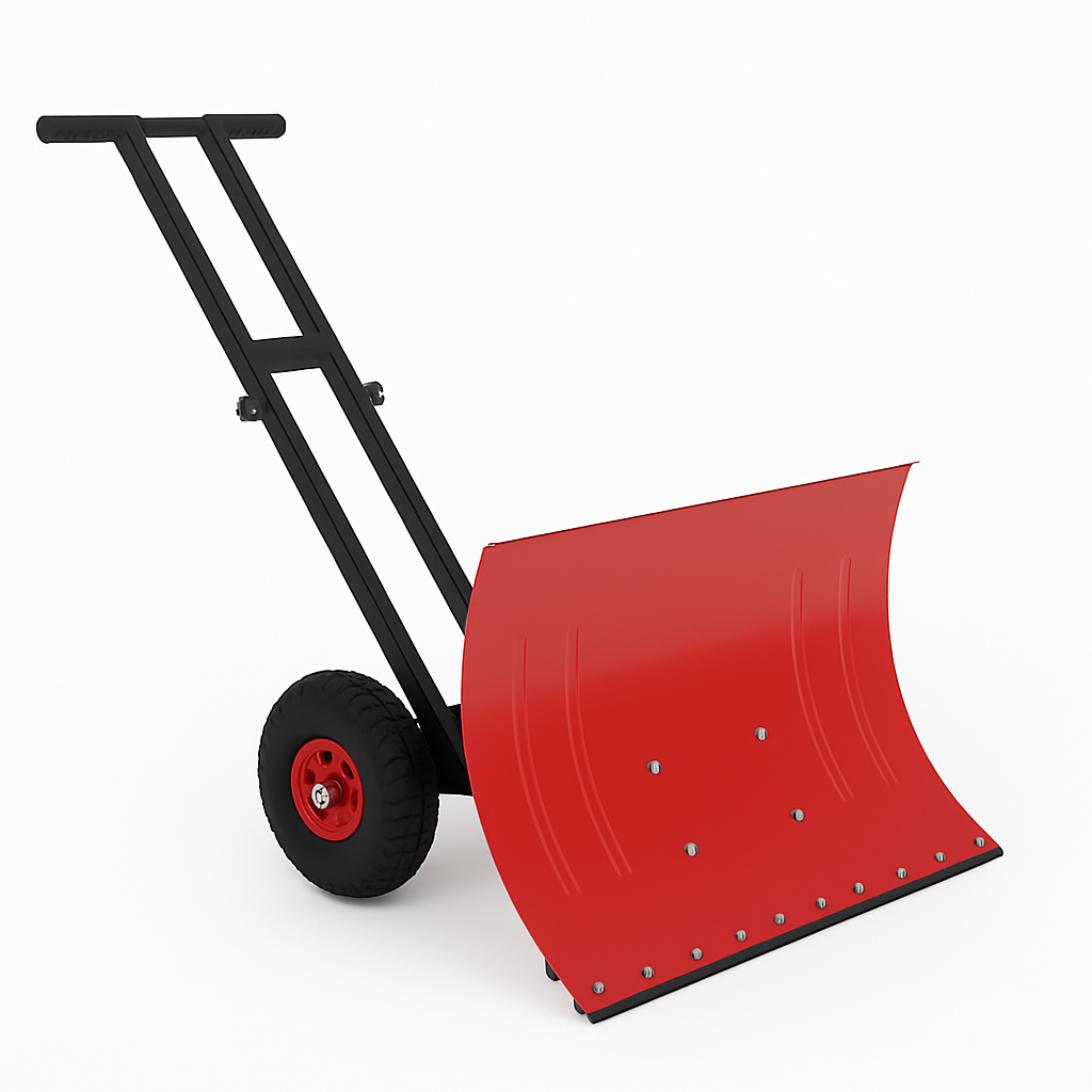 sx971764569354607066_e5d0fe1d-d39d-4763-a8ac-de7605ac0dce-1 Garvee 29"W X 19.8"H Snow Shovel with 7-Position Angled Blade & Adjustable Handle, Heavy Duty Metal Snow Pusher Shovel with Wheels for Driveway, Doorway, Sidewalk, Pavement - Image 1